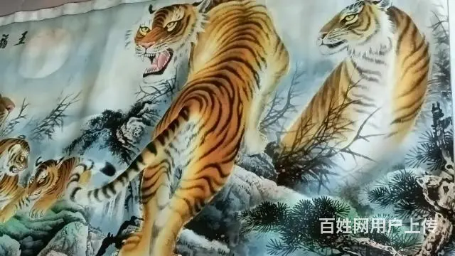 【五福临门】五虎画，手绘画工精细，包老！ - 图片 3
