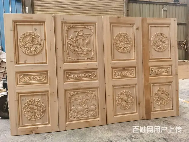四川成都实木木窗中式花格实木雕花门 - 图片 6