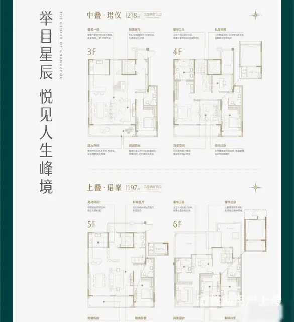保利天珺新开楼盘 天宁主城区纯洋房叠墅 169平四室二厅三卫 - 图片 3