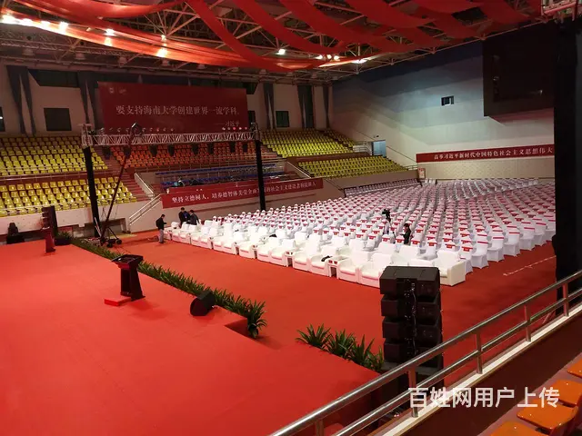 海南承接活动物料舞台搭建灯光音响线阵音响LED大屏 - 图片 1