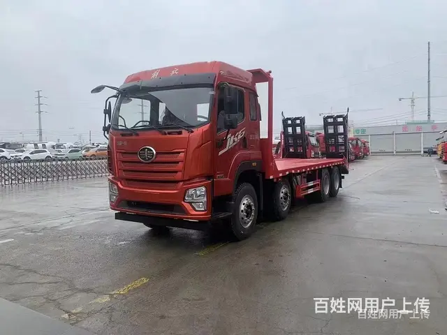 玉树国六解放J6K前四后八拖板车320挖掘机拖板车可选装单节 - 图片 2