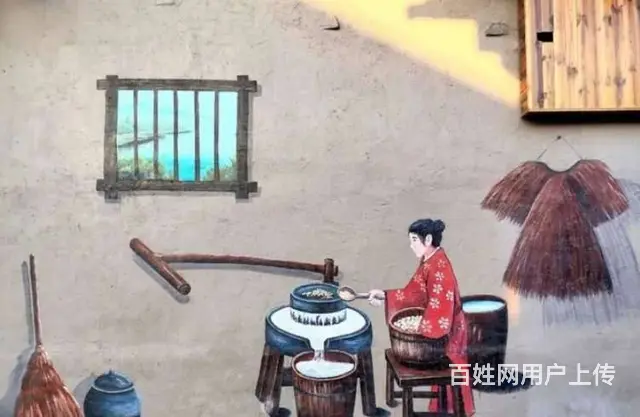 钦州墙体喷绘广告制作烟囱美化公司创意水墨画手绘壁画 - 图片 1