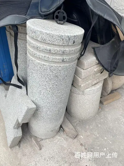 花岗岩挡车路障石柱阻车拦车广场止车石柱子圆石墩石鼓 - 图片 9