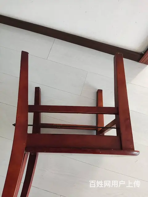 2把实木餐椅 酒红色 椅子凳子 - 图片 8