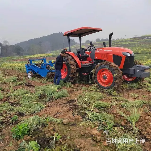 中型农田捡石机 四轮拖拉机牵引式荒山工地捡石头机器 - 图片 4