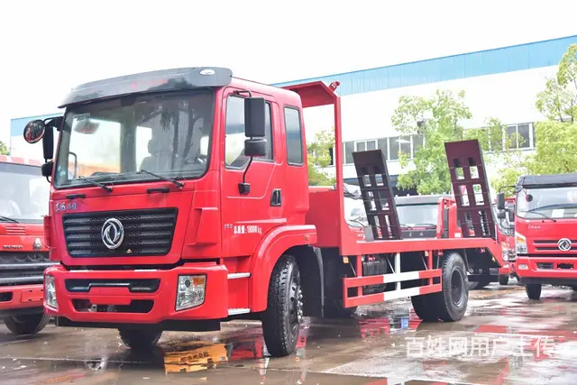 拖150挖机以下大小轴距可选东风锦程挖机平板运输车 - 图片 6