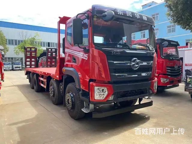 拉20吨不超载挖机拖板车 东风前四后八平板车可分期 - 图片 2