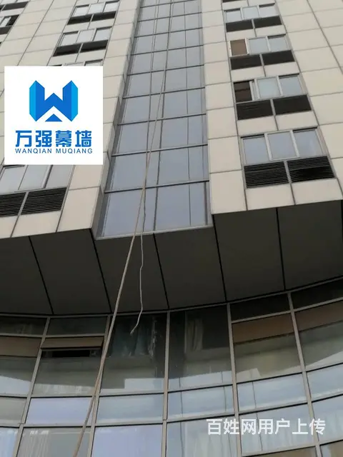 成都写字楼幕墙玻璃安装更换工程 - 图片 4