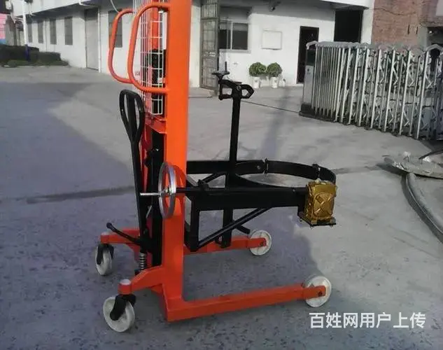 叉车油桶夹具油桶搬运车简易油桶车油桶翻转倒料车 - 图片 6