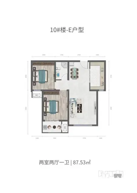 开元悦城电梯两居室40万 普通住宅 毛坯房 - 图片