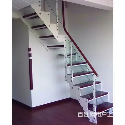 楼梯厂钢木实木楼梯铁艺3800元楼梯铁艺护栏 上门 - 图片 7