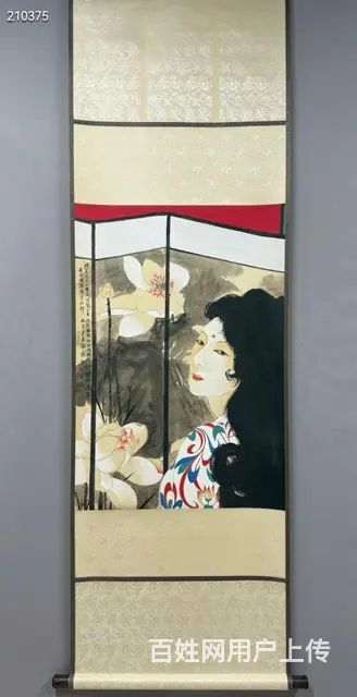 张大千 ，尺寸90x62cm - 图片 1