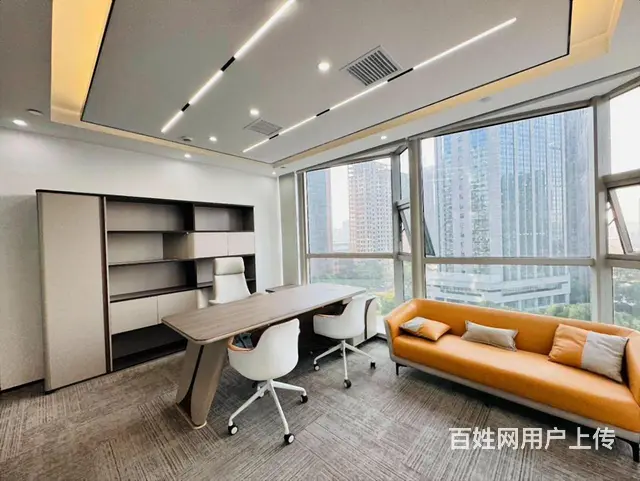 核心商圈里，地铁旁精装办公室出租，带家具3加1格局，可看视频 - 图片 8