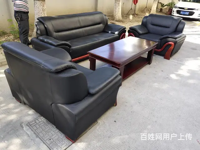 昆山高端大办公沙发3+1+1+大茶几 - 图片 1