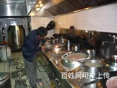 昆山市陆家饭店酒店食堂油烟机安装维修厨房保洁 - 图片 2