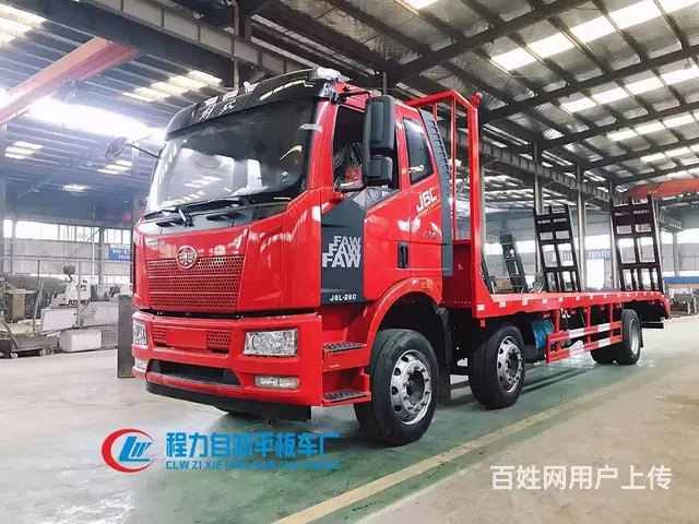 大型钩机钻机拖板车 三轴平板车价格配置 可分期 - 图片 11