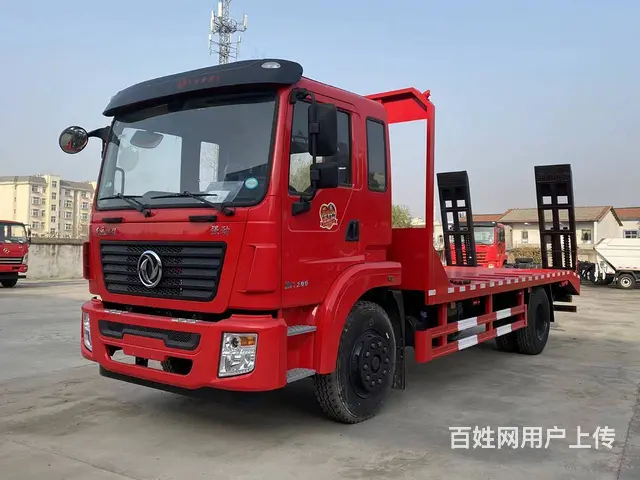 东风锦程平板车价格 可拉180挖掘机钻机拖车 现车 - 图片 2