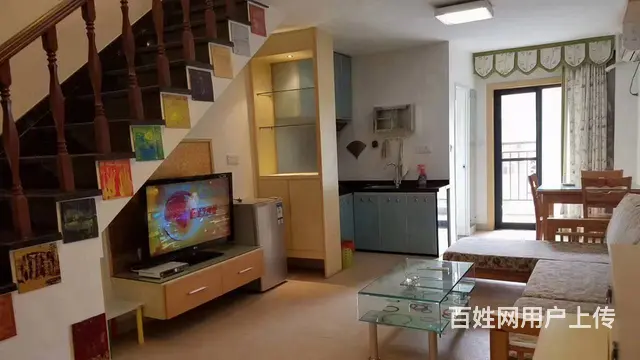 东岗小学旁香槟小城复式公寓南向精装2房家电全齐包电视费和网络 - 图片 3