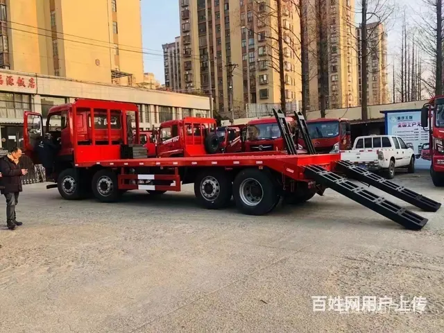 8*2轻量化提升桥挖机拖车 板长7米 - 图片 3