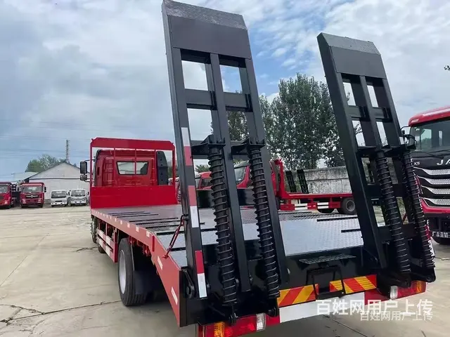 解放拉150挖机平板车 平板拖车 车况好 - 图片 6