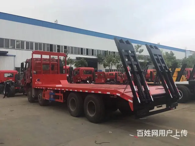 解放J6单桥150挖机平板车厂家现车低价出售 - 图片 2