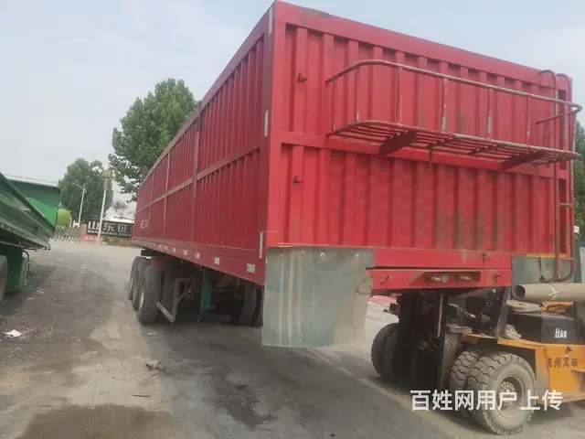 拉萨转让一台11米1.5米高一体侧翻半挂车，原车原户 - 图片 2