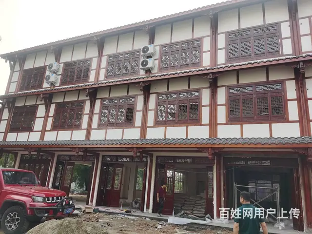 湖北宜昌中式花格木门实木雕花门窗 - 图片 8