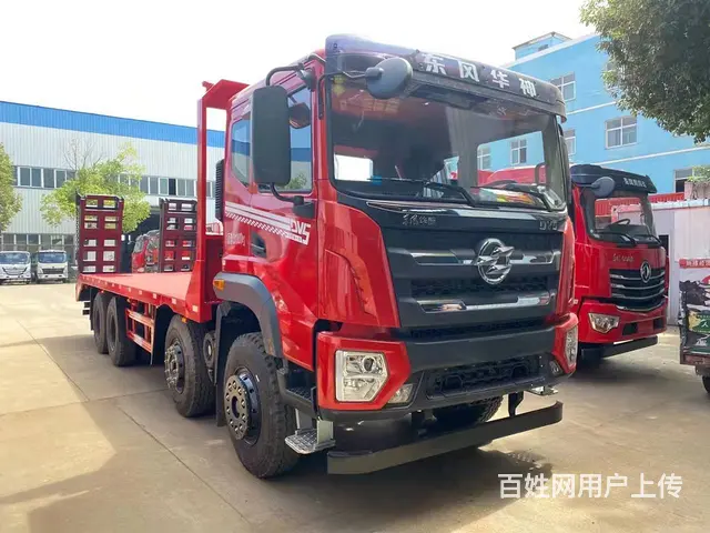 拉20吨不超载挖机拖板车 东风前四后八平板车可分期 - 图片 1