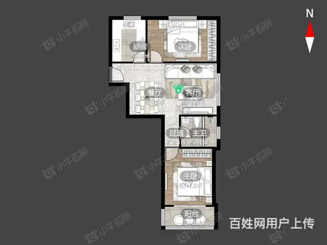 实验中学对面，精装电梯房出售，性价比好房 - 图片 6