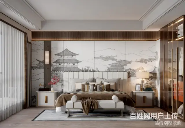常州别墅装修：735㎡新中式风格——东方雅致美宅 - 图片 7