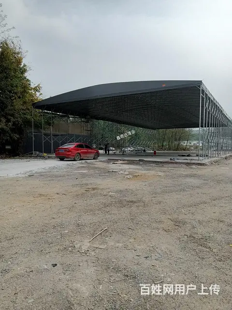 成都商家供应移动推拉雨棚 折叠遮雨帐篷 电动伸缩棚 - 图片 9