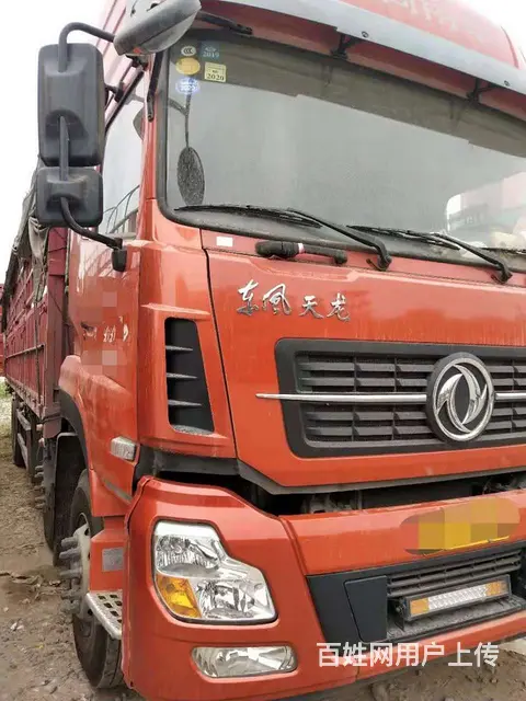 东风天龙载货车9米6箱高栏380马力精品国5带全保 - 图片 2