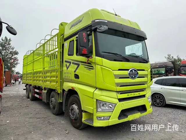 二手解放J7高栏载货车前四后八9.6米国六提档 - 图片 2