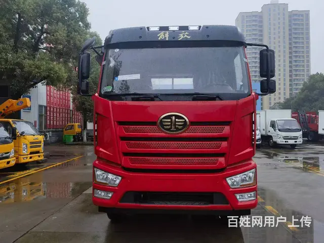 解放J6拉150挖掘机平板车 大柴220马力拖板车 - 图片 12