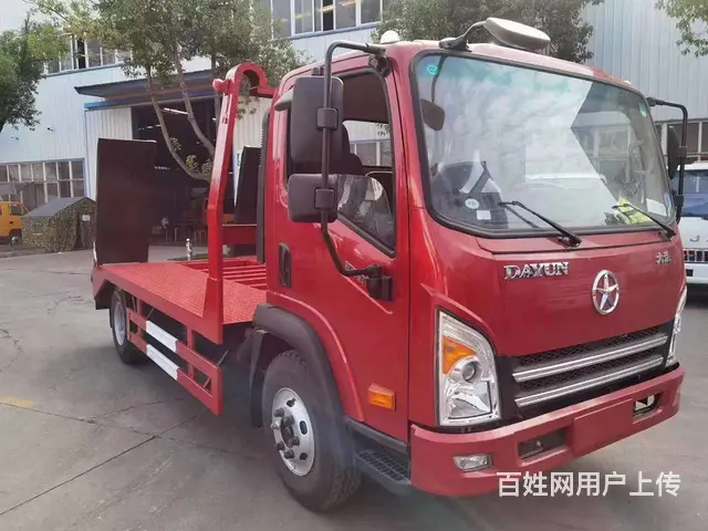 大运国六蓝牌 拉60 75 90小挖掘机平板车厂家 - 图片 3