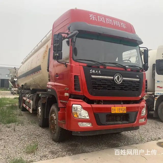 出售二手前四后八散装水泥罐车天龙粉罐车 四桥38方 - 图片 2