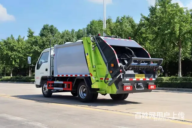 蓝牌凯马压缩车 小区专用垃圾车 现车优惠价直销售后无忧 - 图片 5