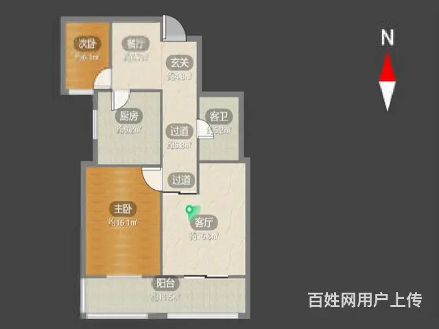 捡漏（万达旁，新北实验三井空置）中上楼层，拎包即住，东西全留 - 图片 9