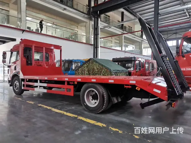 板长6米5 解放单桥平板车 拉15吨挖机工程拖板车 - 图片 3