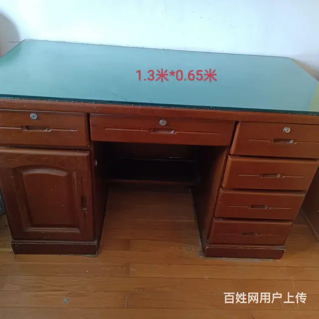 纯实木书桌转让 - 图片