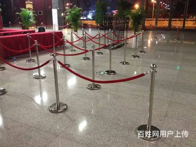 广州黑绒绳一米线租赁，银色礼宾杆租赁，金色礼宾杆租 - 图片 5