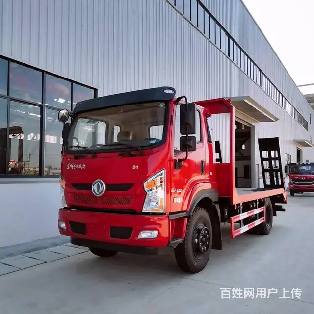 东风单桥挖机平板运输车厂家直销价格美丽 - 图片 3