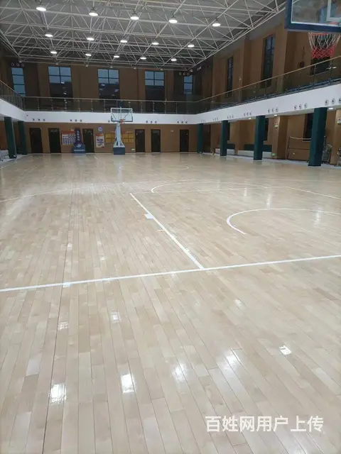 东三省篮球馆运动木地板清洁养护，打磨翻新，球馆设计 - 图片 6