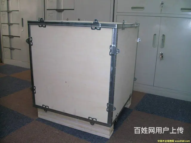大量供应合肥包装木箱出口钢边木包装箱木托盘回收木 - 图片 1