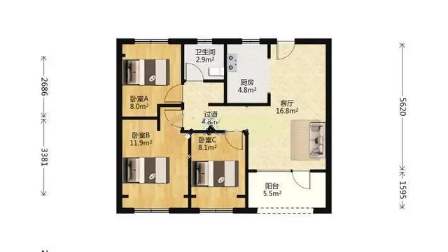吾悦华府(沈北新区) 普通住宅 毛坯房急用钱 - 图片 1