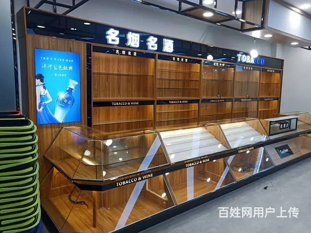 常州烟酒柜制作 烟酒货架 木质展示柜 - 图片 5