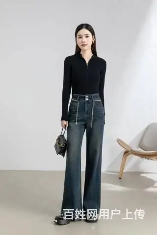 武汉盛依服饰韩氏伊人2025春季新款女裤上新折扣 - 图片 1