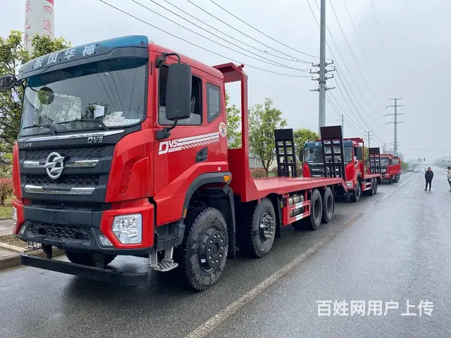 拉20吨不超载 挖机拖板车 东风前四后八平板运输车 - 图片 1
