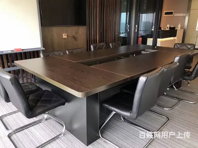 各种尺寸会议桌低价出售，老板桌员工桌椅铁皮柜 - 图片 3