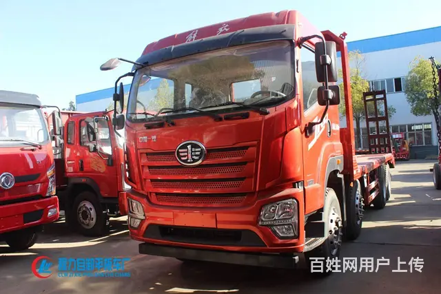 解放JK6前四后八平板车 运输400大挖机拖板车 - 图片 3
